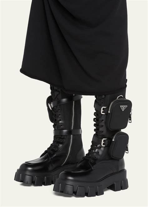 monolith prada mercoledì|prada monolith boots women's.